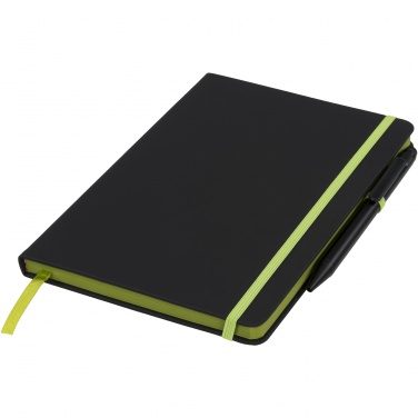 Logo trade promotional merchandise photo of: Noir Edge medium notebook