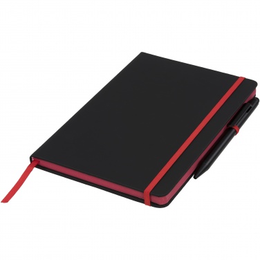 Logo trade promotional giveaways image of: Noir Edge medium notebook