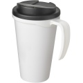 Americano® Grande 350 ml mug with spill-proof lid, White / Solid black