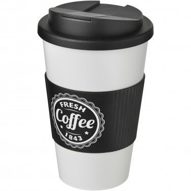 Logotrade advertising product picture of: Americano® 350 ml tumbler with grip & spill-proof lid