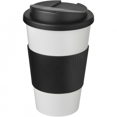 Logotrade promotional product image of: Americano® 350 ml tumbler with grip & spill-proof lid