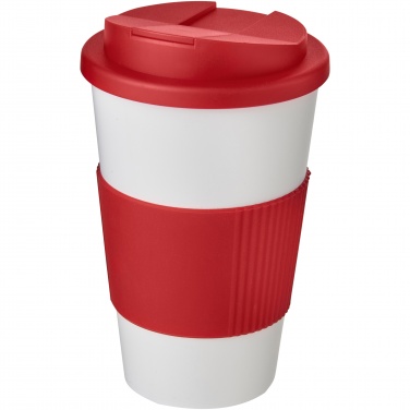 Logo trade business gift photo of: Americano® 350 ml tumbler with grip & spill-proof lid