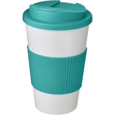 Logo trade promotional merchandise photo of: Americano® 350 ml tumbler with grip & spill-proof lid