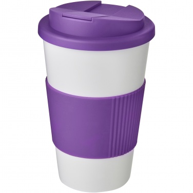 Logo trade advertising products image of: Americano® 350 ml tumbler with grip & spill-proof lid