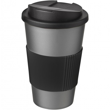 Logo trade corporate gifts image of: Americano® 350 ml tumbler with grip & spill-proof lid