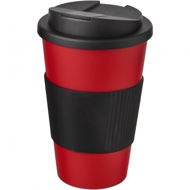 Logotrade promotional item image of: Americano® 350 ml tumbler with grip & spill-proof lid