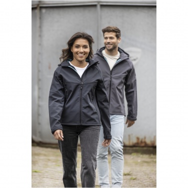 Logo trade promotional giveaways image of: Coltan men’s GRS recycled softshell jacket