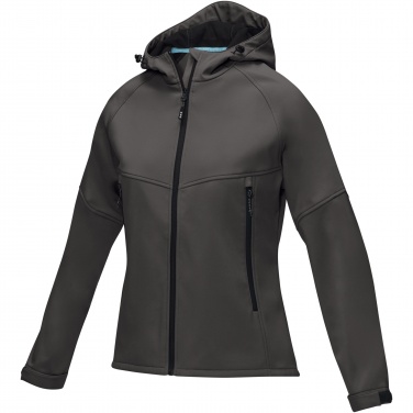 Logo trade promotional giveaways image of: Coltan women’s GRS recycled softshell jacket