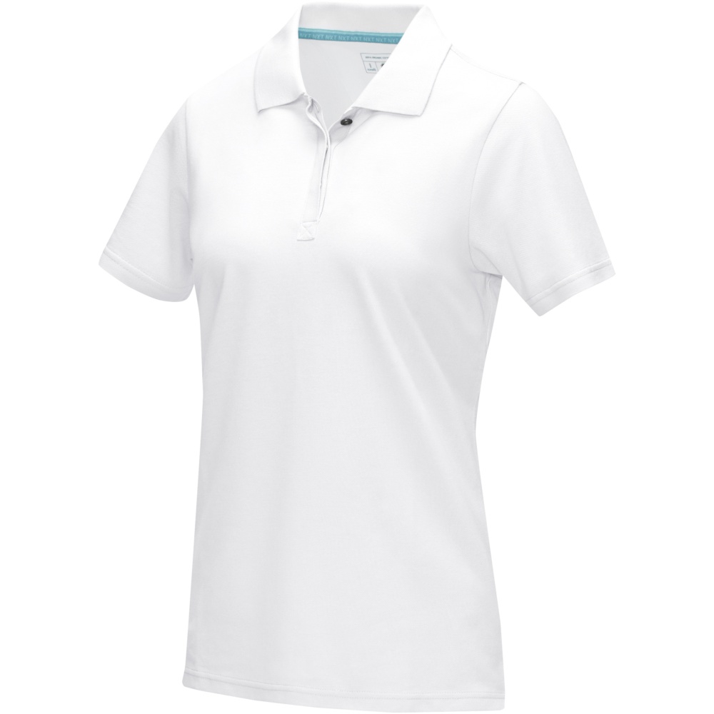 Logo trade corporate gift photo of: Graphite short sleeve women’s organic polo