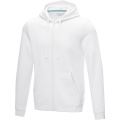 Ruby men’s organic recycled full zip hoodie, White