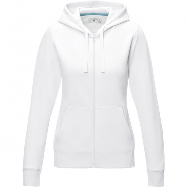 Logo trade promotional item photo of: Ruby women’s organic recycled full zip hoodie