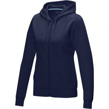 Logo trade advertising products image of: Ruby women’s organic recycled full zip hoodie