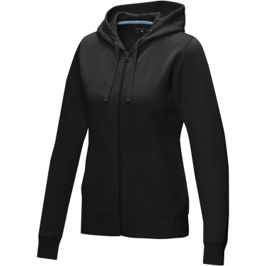 Logotrade promotional item image of: Ruby women’s organic recycled full zip hoodie