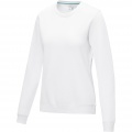 Jasper women’s organic recycled crewneck sweater, White