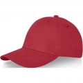 Davis 6 panel cap, Red