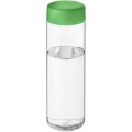 H2O Active® Vibe 850 ml screw cap water bottle, Transparent / Green