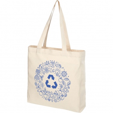 Logo trade promotional giveaways image of: Pheebs 210 g/m² recycled gusset tote bag 13L