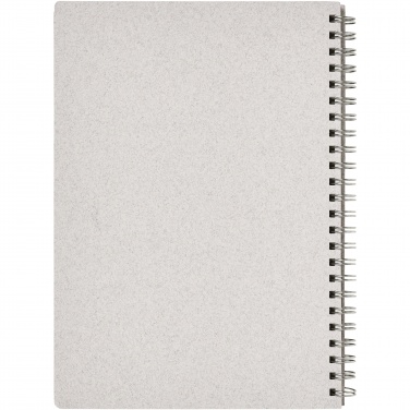 Logo trade promotional products image of: Bianco A5 size wire-o notebook