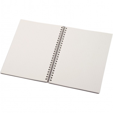 Logo trade promotional products image of: Bianco A5 size wire-o notebook