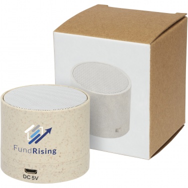 Logo trade corporate gift photo of: Kikai wheat straw Bluetooth® speaker