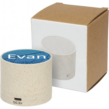 Logotrade corporate gift image of: Kikai wheat straw Bluetooth® speaker