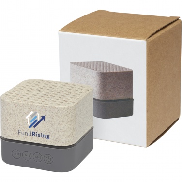 Logo trade promotional merchandise image of: Aira wheat straw Bluetooth® speaker