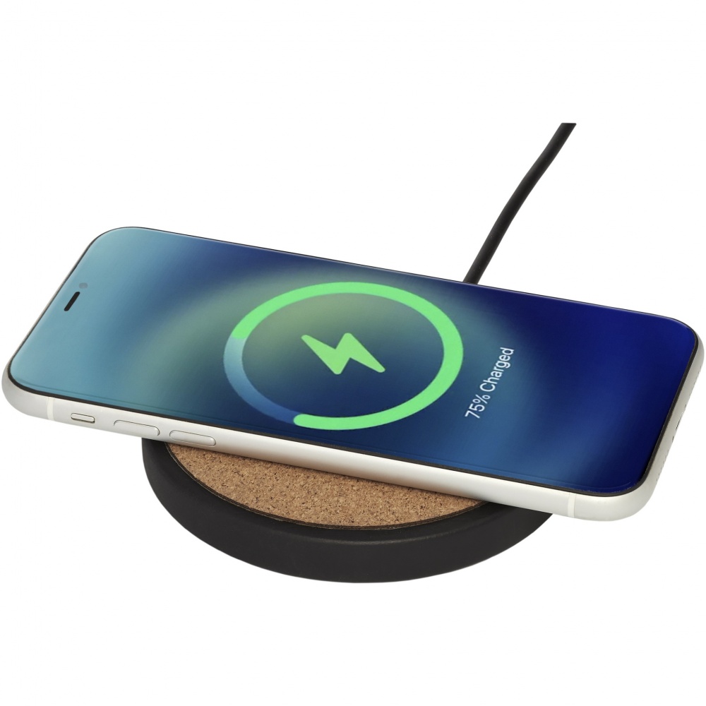 Logotrade business gift image of: Kivi 10W limestone/cork wireless charging pad