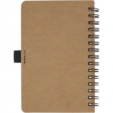 Logotrade business gifts photo of: Cobble A6 wire-o recycled cardboard notebook with stone paper