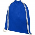 Oregon 140 g/m² cotton drawstring bag 5L, Royal blue