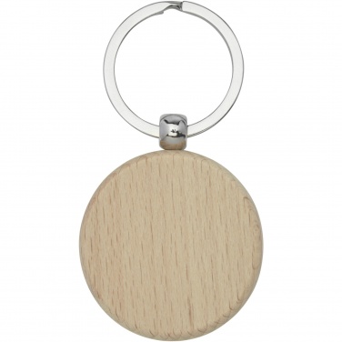 Logotrade advertising products photo of: Giovanni beech wood round keychain