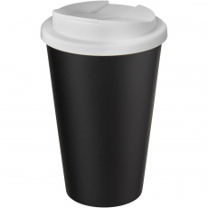 Americano® Eco 350 ml recycled tumbler with spill-proof lid