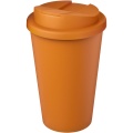 Americano® Eco 350 ml recycled tumbler with spill-proof lid, Orange