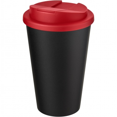 Logo trade business gifts image of: Americano® Eco 350 ml recycled tumbler with spill-proof lid