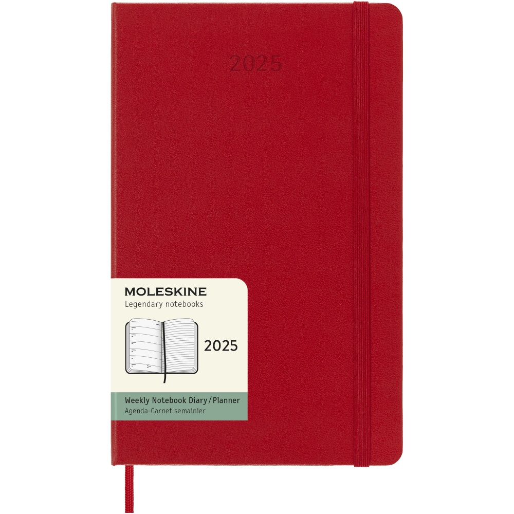 Logo trade promotional items image of: Moleskine hard cover 12 month weekly L planner