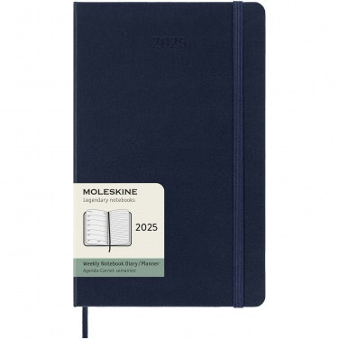 Logo trade promotional merchandise image of: Moleskine hard cover 12 month weekly L planner