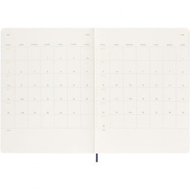 Logo trade promotional gifts picture of: Moleskine soft cover 12 month weekly XL planner