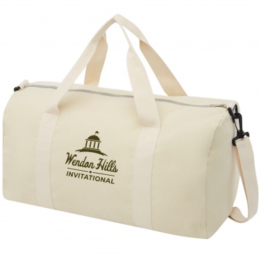 Logotrade promotional items photo of: Pheebs 450 g/m² recycled cotton and polyester duffel bag 24L