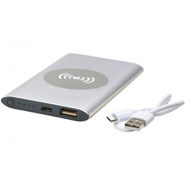 Logo trade promotional products image of: Juice 4000mAh wireless power bank 