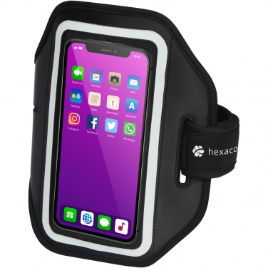 Logo trade promotional merchandise photo of: Haile reflective smartphone bracelet with transparent cover