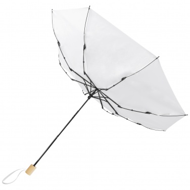 Logo trade promotional merchandise photo of: Birgit 21'' foldable windproof recycled PET umbrella