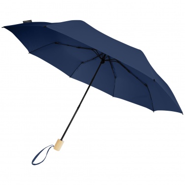 Logo trade promotional giveaway photo of: Birgit 21'' foldable windproof recycled PET umbrella