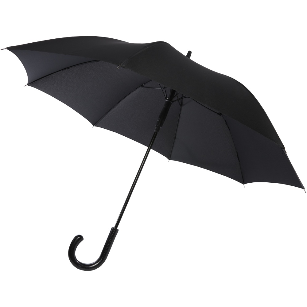 Logo trade advertising product photo of: Fontana 23" auto open umbrella with carbon look and crooked handle