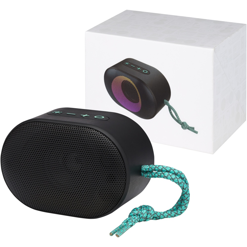 Logo trade promotional item photo of: Move IPX6 outdoor speaker with RGB mood light