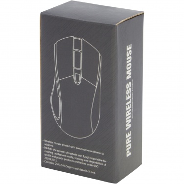 Logotrade promotional merchandise image of: Pure wireless mouse with antibacterial additive