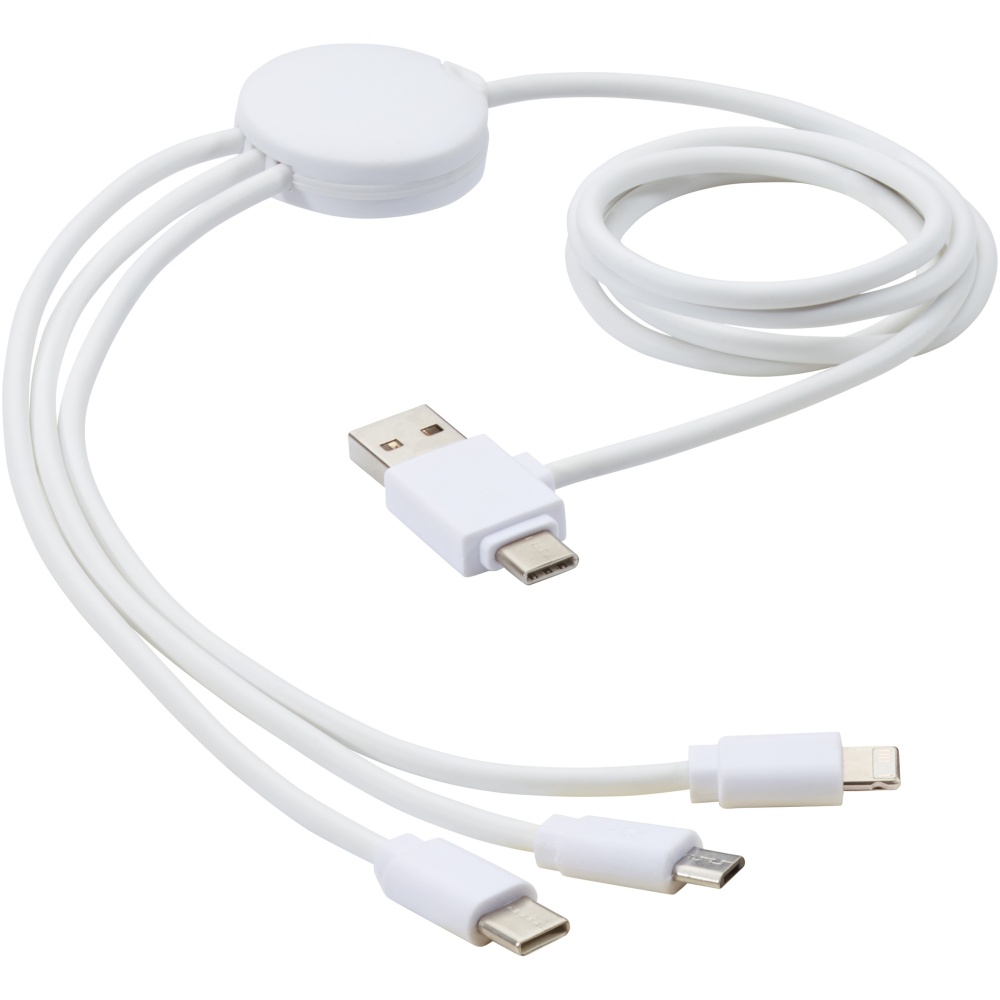 Logotrade promotional products photo of: Pure 5-in-1 charging cable with antibacterial additive