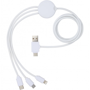 Logo trade promotional item photo of: Pure 5-in-1 charging cable with antibacterial additive