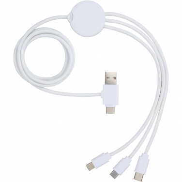 Logo trade promotional merchandise image of: Pure 5-in-1 charging cable with antibacterial additive