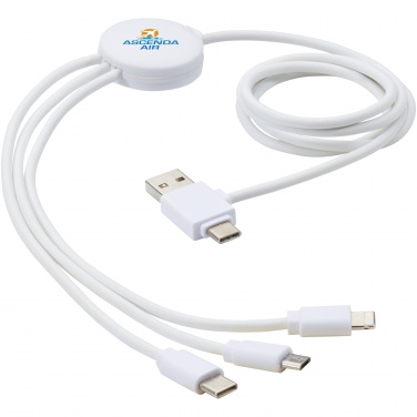 Logo trade advertising products image of: Pure 5-in-1 charging cable with antibacterial additive