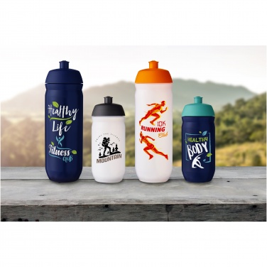 Logo trade corporate gifts image of: HydroFlex™ Clear 500 ml squeezy sport bottle