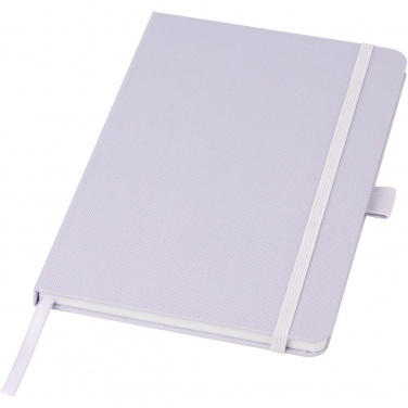 Logo trade promotional gifts picture of: Honua A5 recycled paper notebook with recycled PET cover